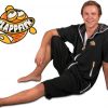 Svart Slappfisk®-kosedress med korte ermer og ben